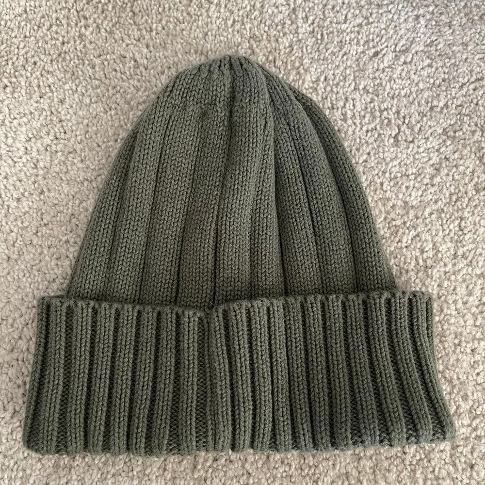 Save the Duck Green Ribbed Beanie Doyle Hat Cotton